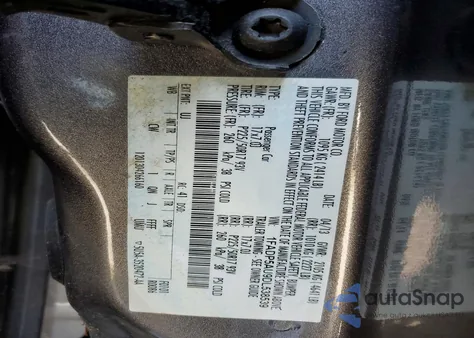 2013 Ford C-Max Se z USA, uszkodzony, nr VIN 1FADP5AU9DL538539